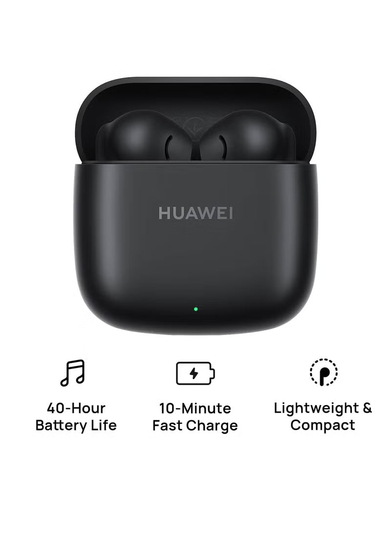 FreeBuds SE 2 In-ear Earphones, True Wireless Earbuds, 40-Hour Battery Life, 3 Hours of Music Playback on a 10-Minute Charge, Compact and Comfortable - Graphite Black