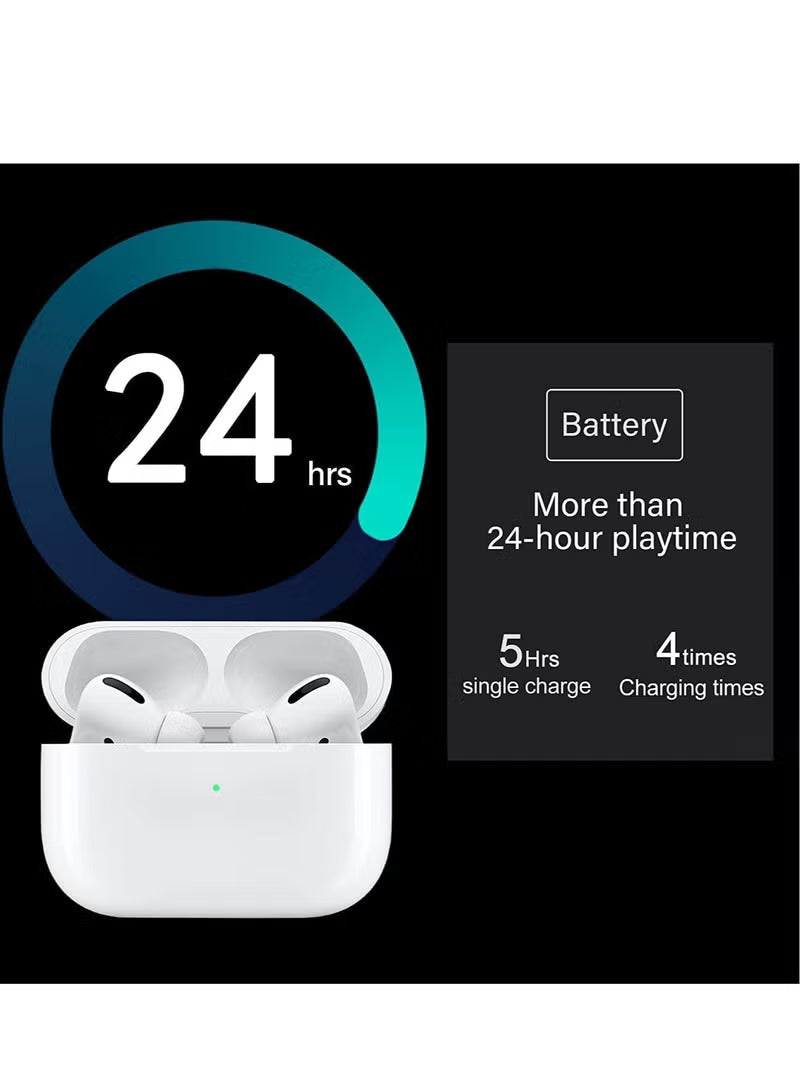 Wireless Earbuds, Air Pods Pro [MFi Certified] Bluetooth Earbuds Stereo Earphone, Bluetooth 5.3 in-Ear Earbuds with Charging Case IPX7 Waterproof Bluetooth Headphone 30H Playtime, for iPhone/Android