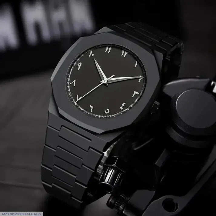 Arabic Aura Watch - Stylish Men's Quartz Analog Watch