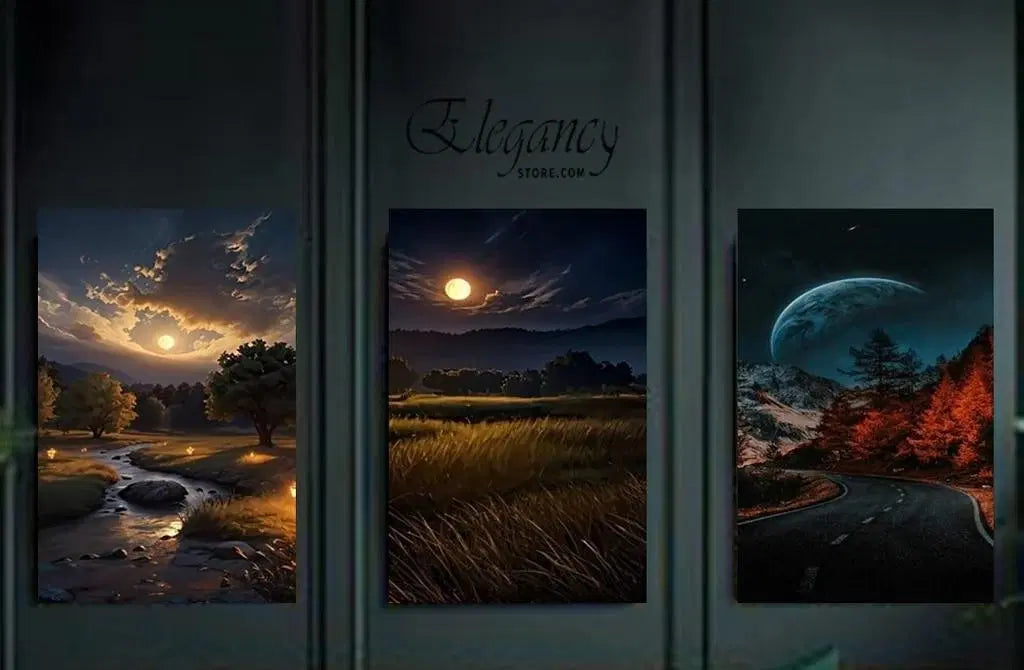 Stunning 3D Calligraphy Wall Frame - 3 Pcs Multicolor Set