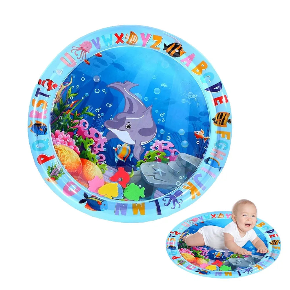 Leogony Tummy Time Water Mat Baby Sensory, Baby Water Mat for Toddlers Newborn Girls Boys