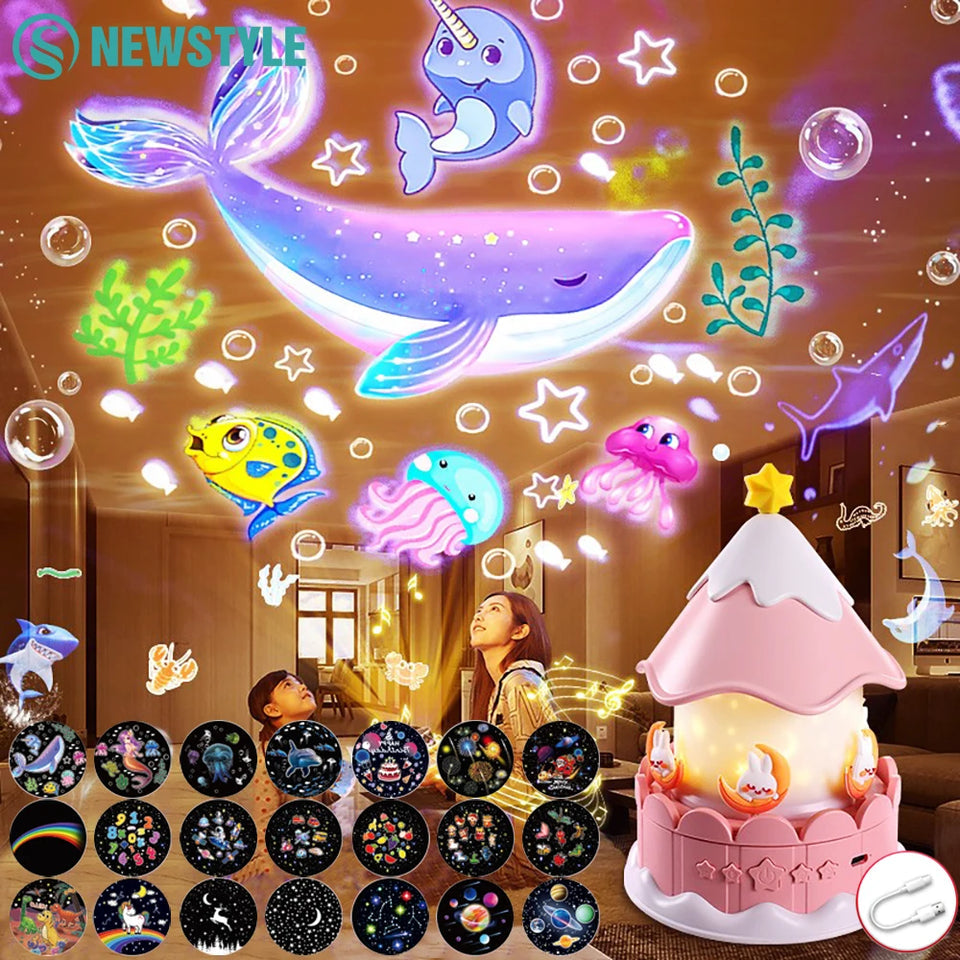 Ocean Projector Night Light 360 Degree